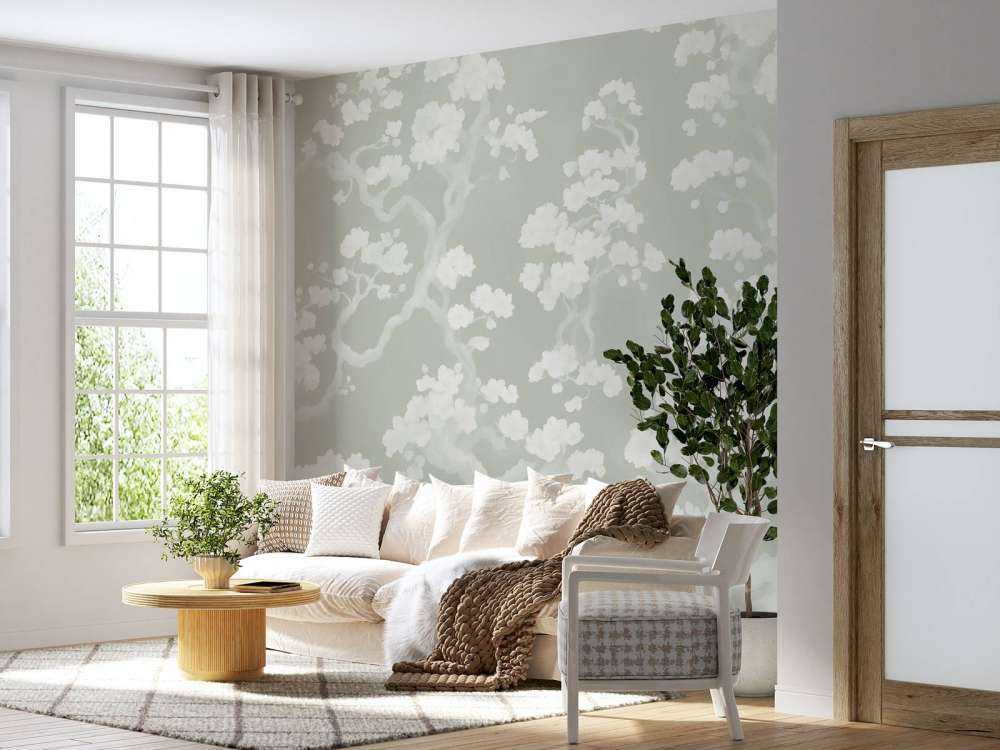 Maravilloso bosque en flor - verde