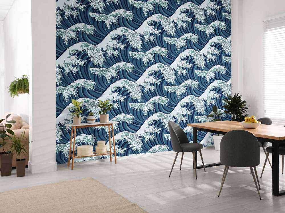 Ondas azules salvajes