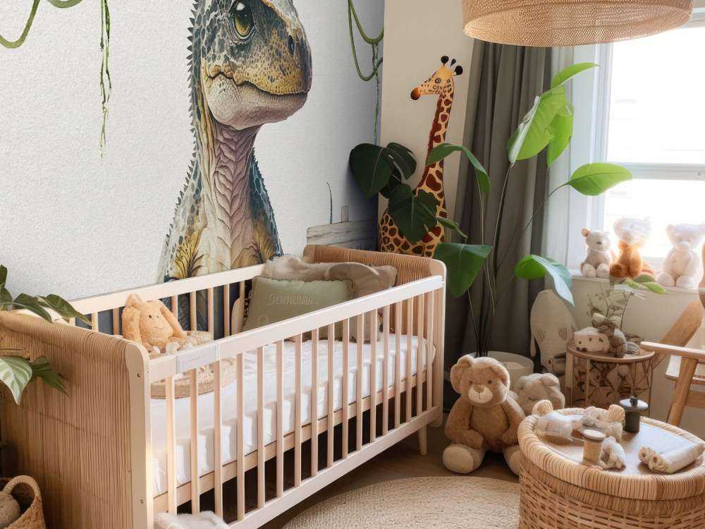 Bebé t-rex en la jungla