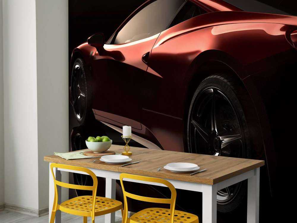 Coche deportivo rojo