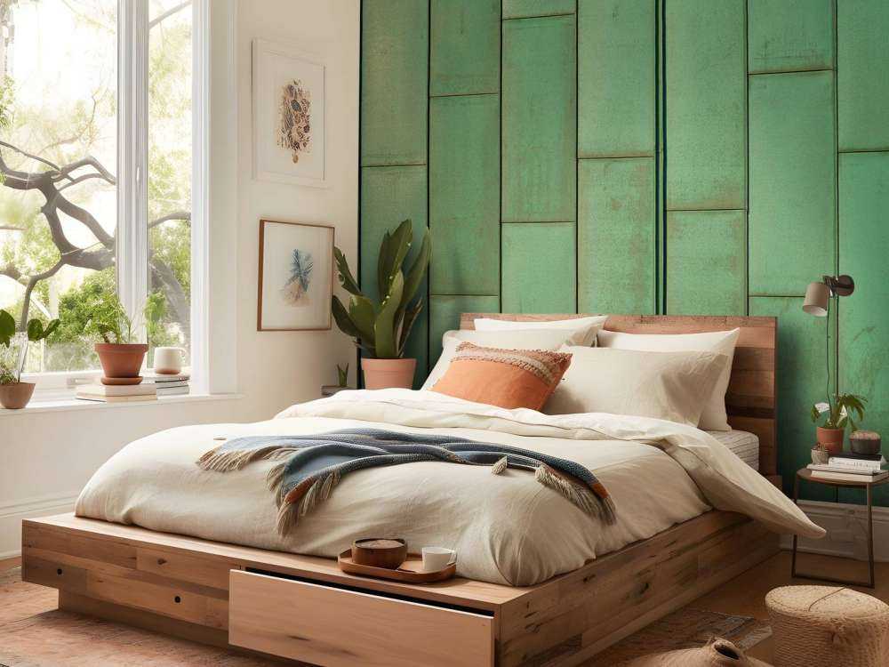 Hojas verdes de cobre