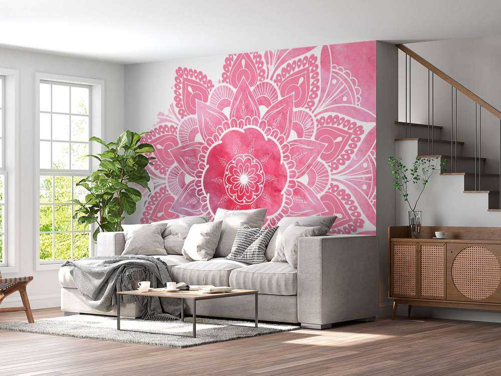 Mandala con motivos florales