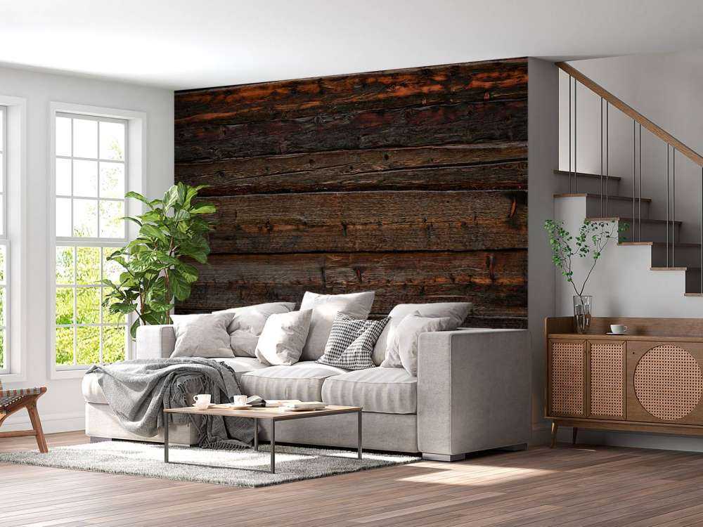 Madera vieja quemada