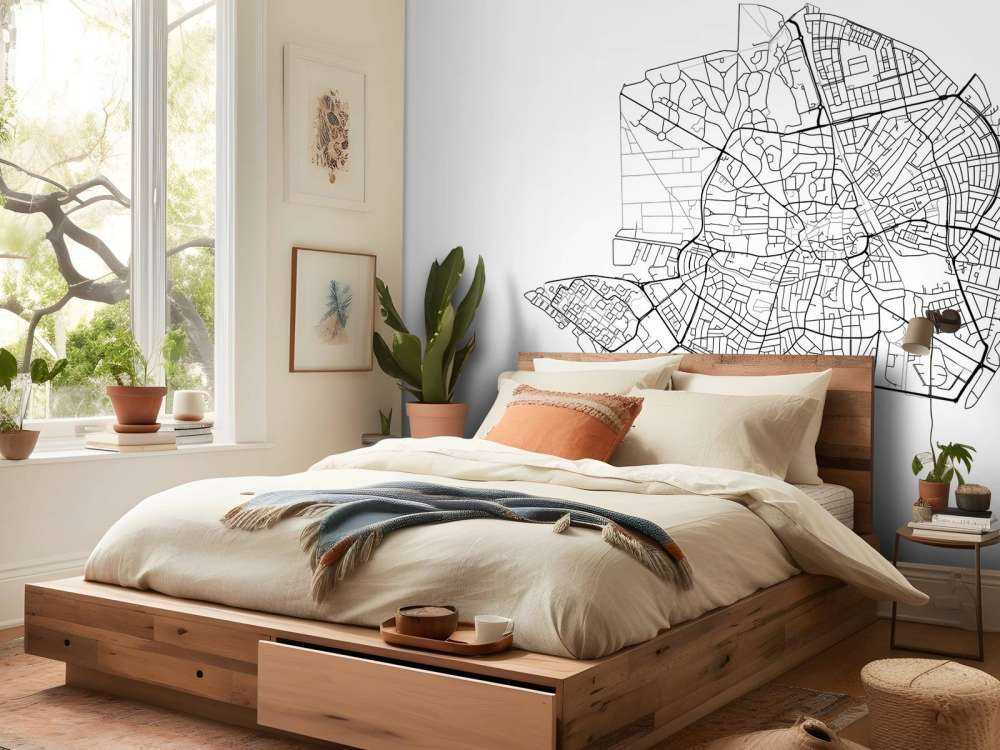 Mapa de Hilversum, blanco