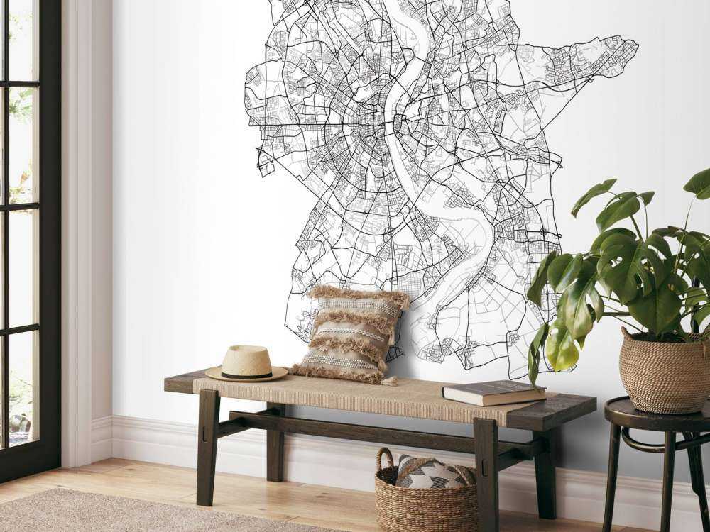 Mapa de Colonia, blanco