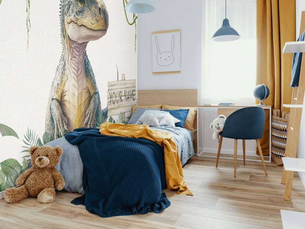 Bebé t-rex en la jungla