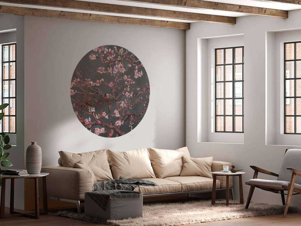 Almendra en Flor con Tono Rojo