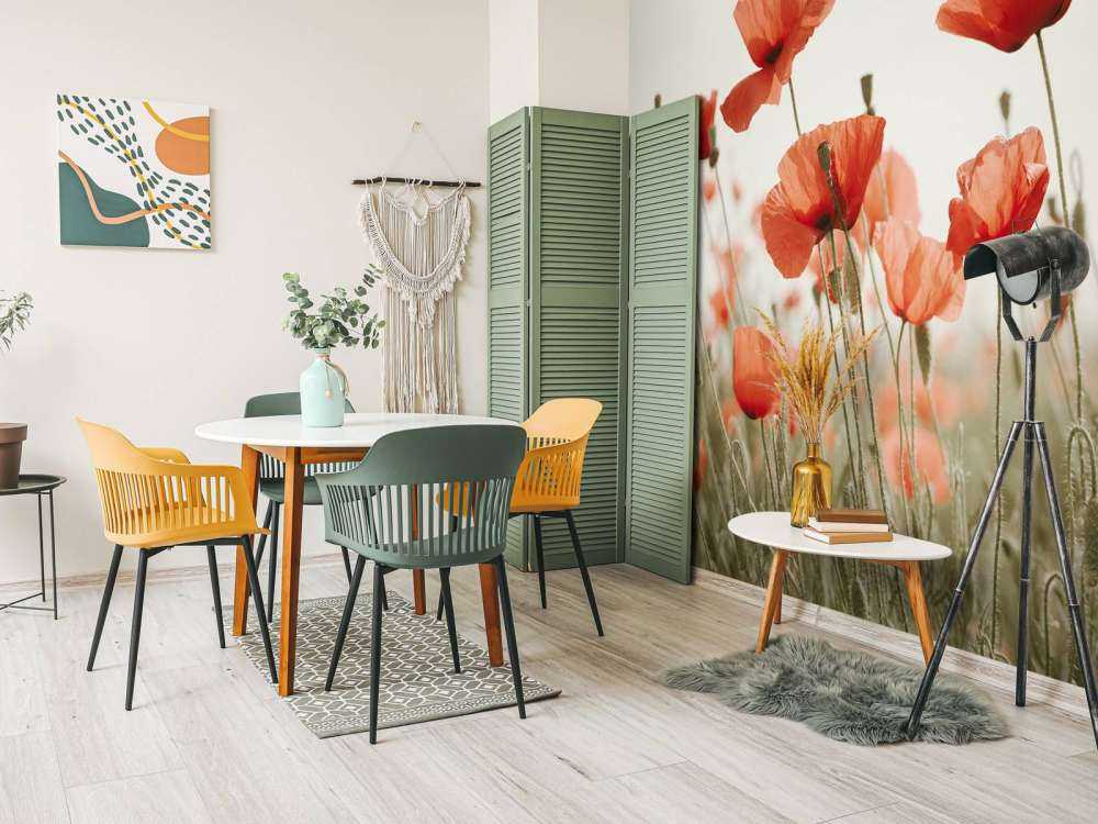 Amapolas en colores vintage