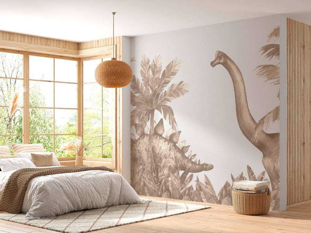 Dinosaurios en color topo