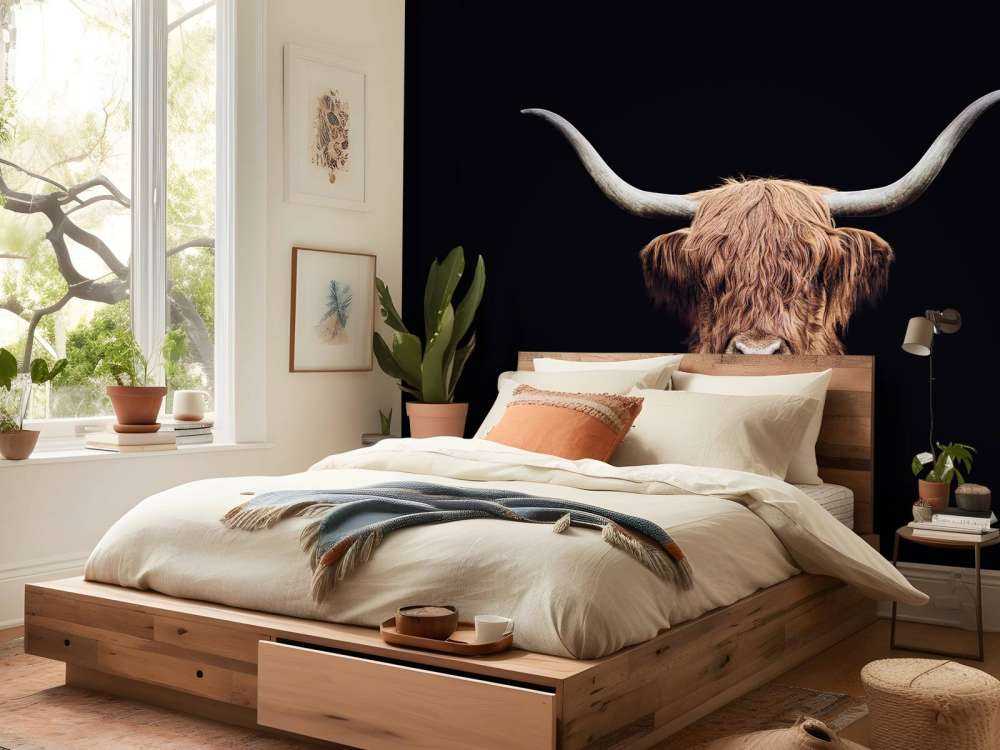 Vaca escocesa vintage