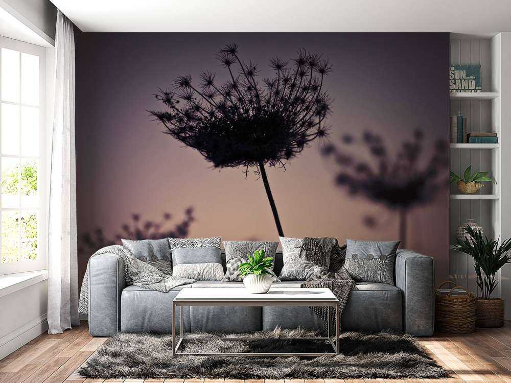 Silueta de flores