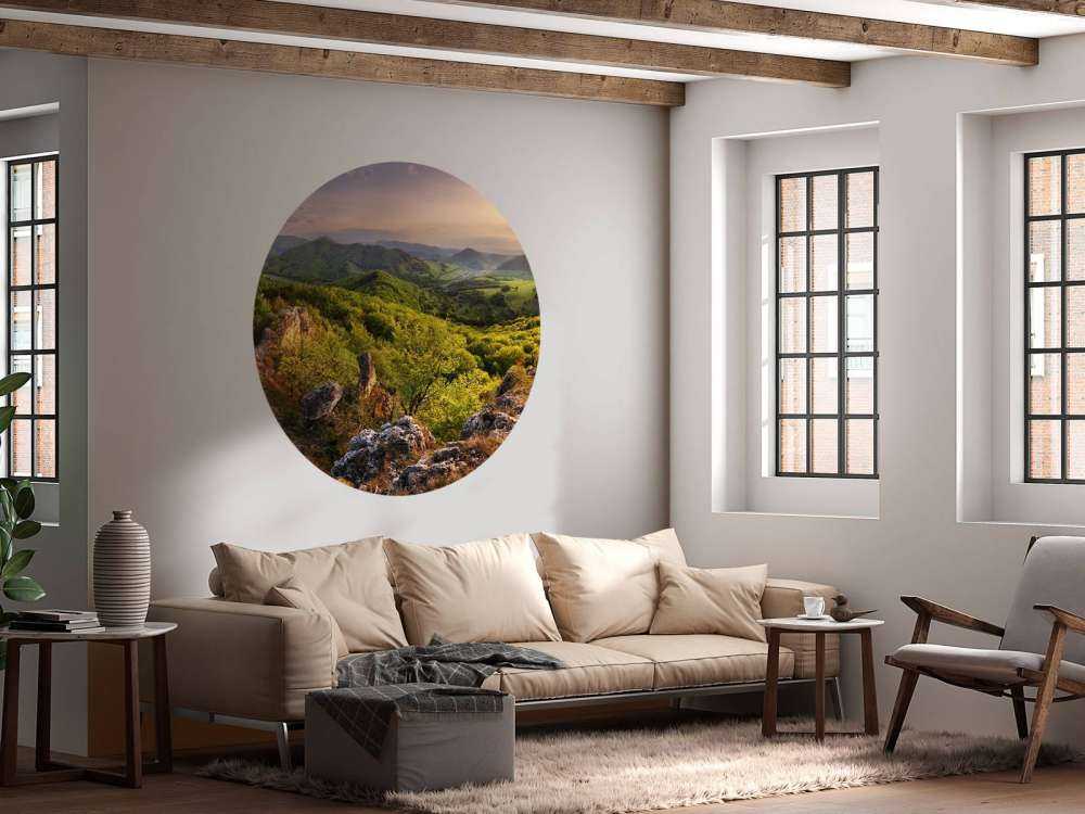 Paisaje de montaña en primavera