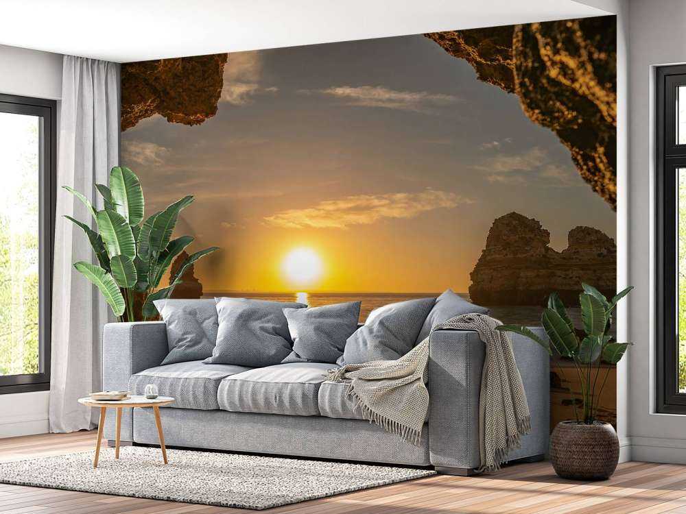Amanecer desde una cueva