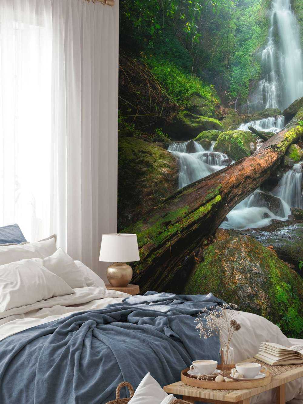 Primer plano de la cascada