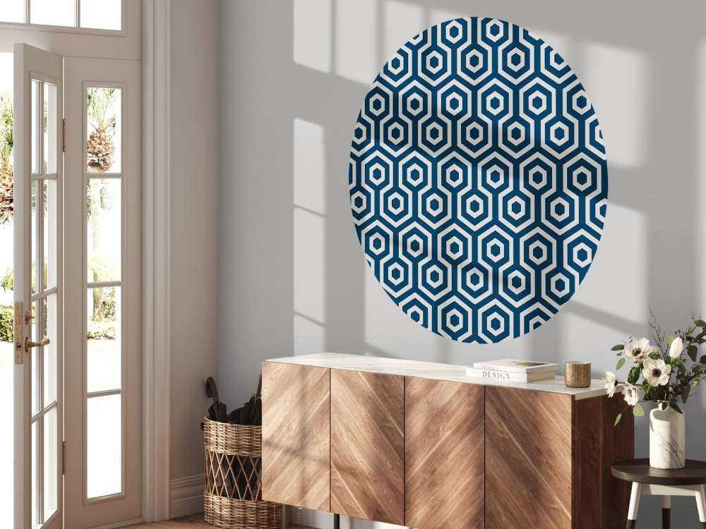 Hexágonos azul oscuro