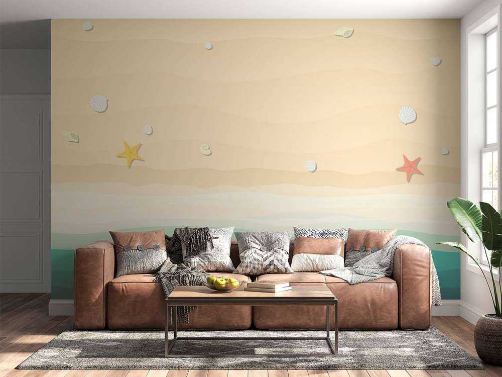 Dibujo de una playa