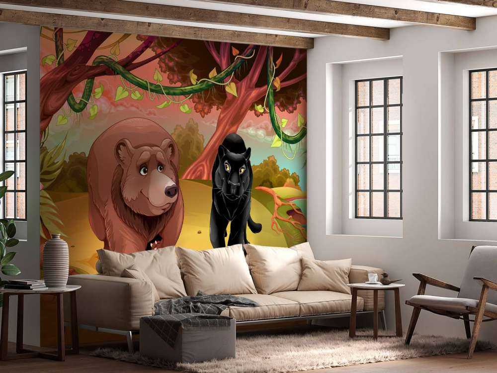 Simpáticos animales de la selva