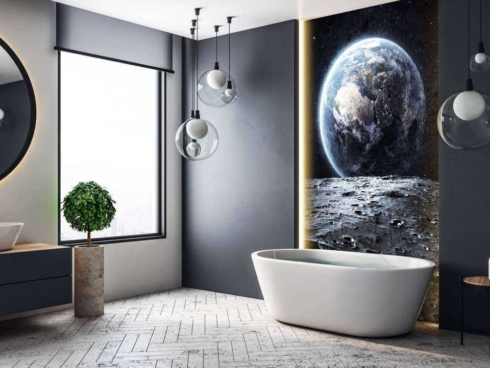 La luna y la tierra