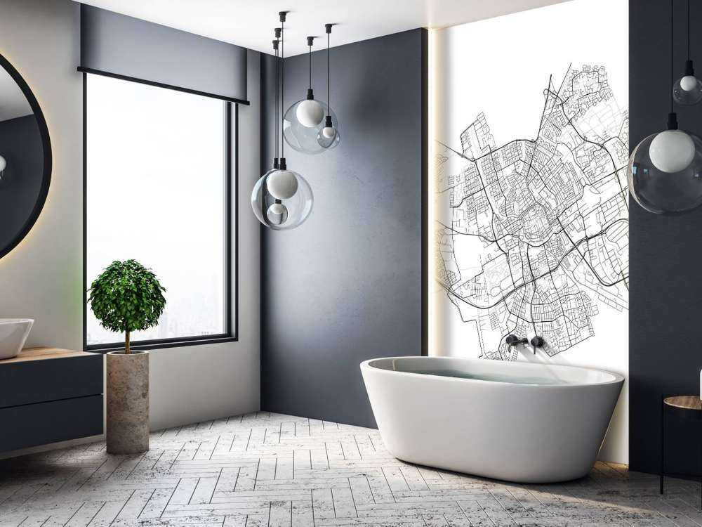 Mapa de Groningen, blanco