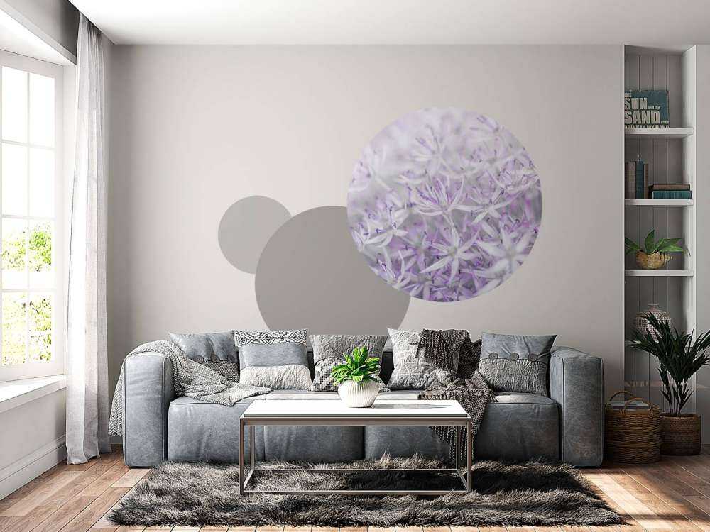 Primer plano de las flores de Allium