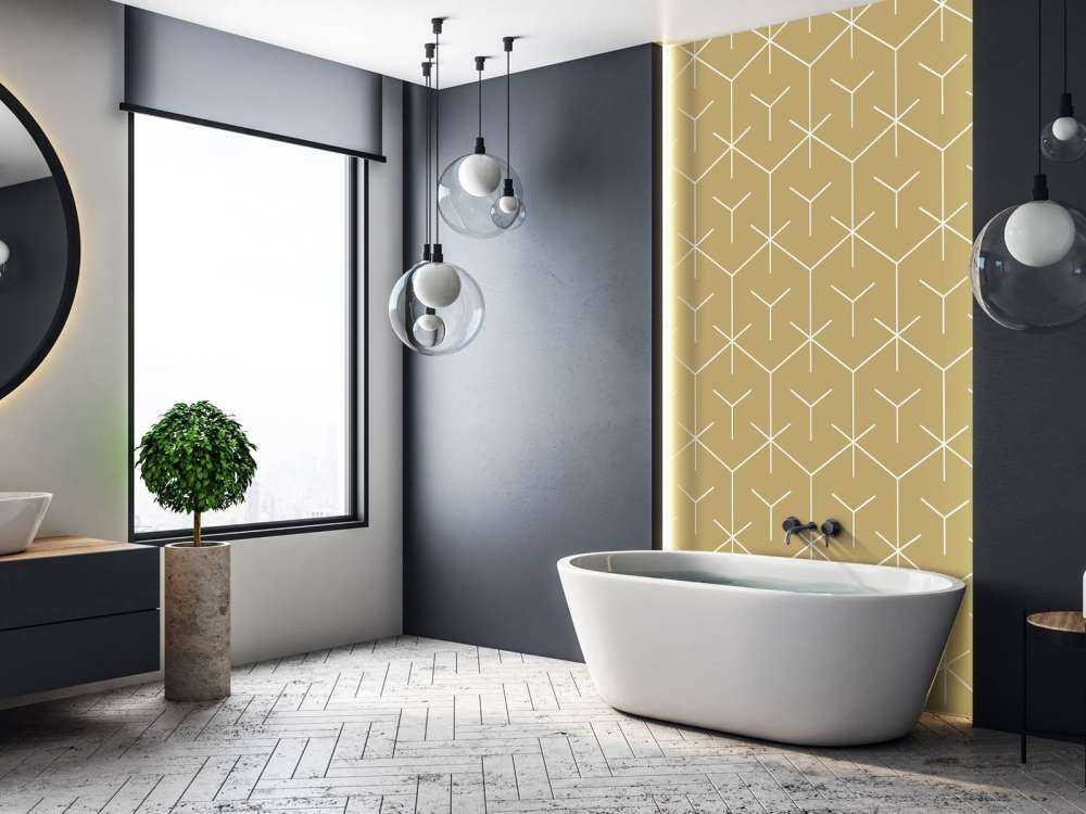 Hexágonos geométricos, oro