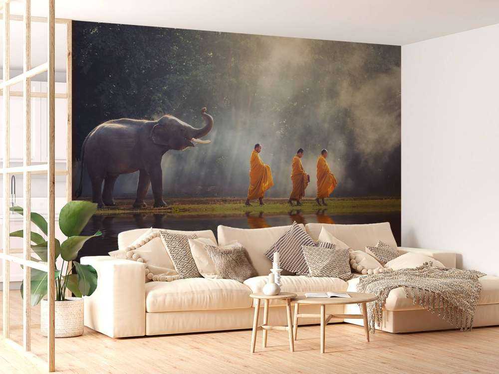 El elefante y los budistas