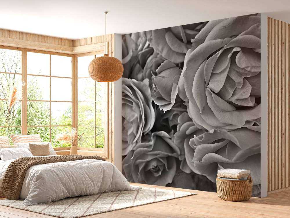 Rosas blancas y negras
