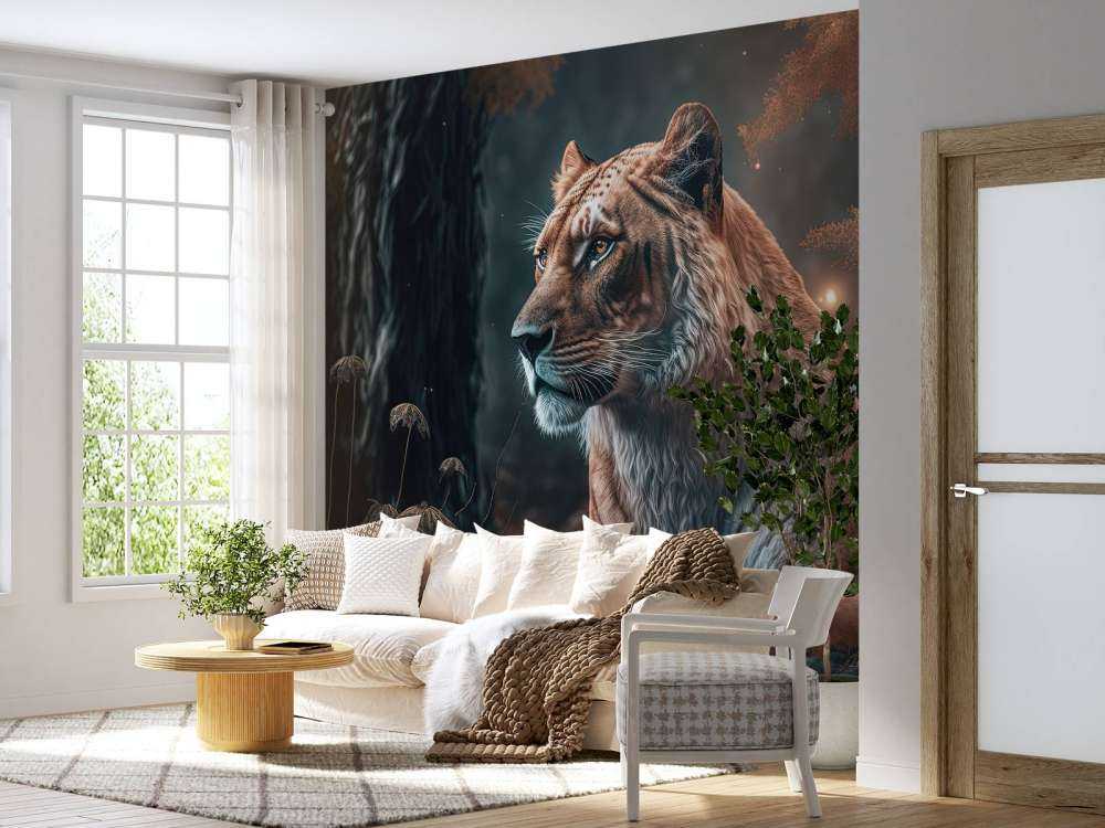 Ilustración de un león