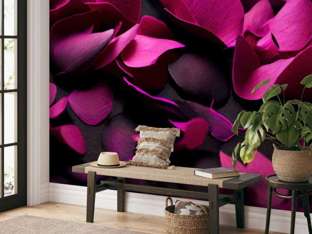 Hortensias rosa oscuro