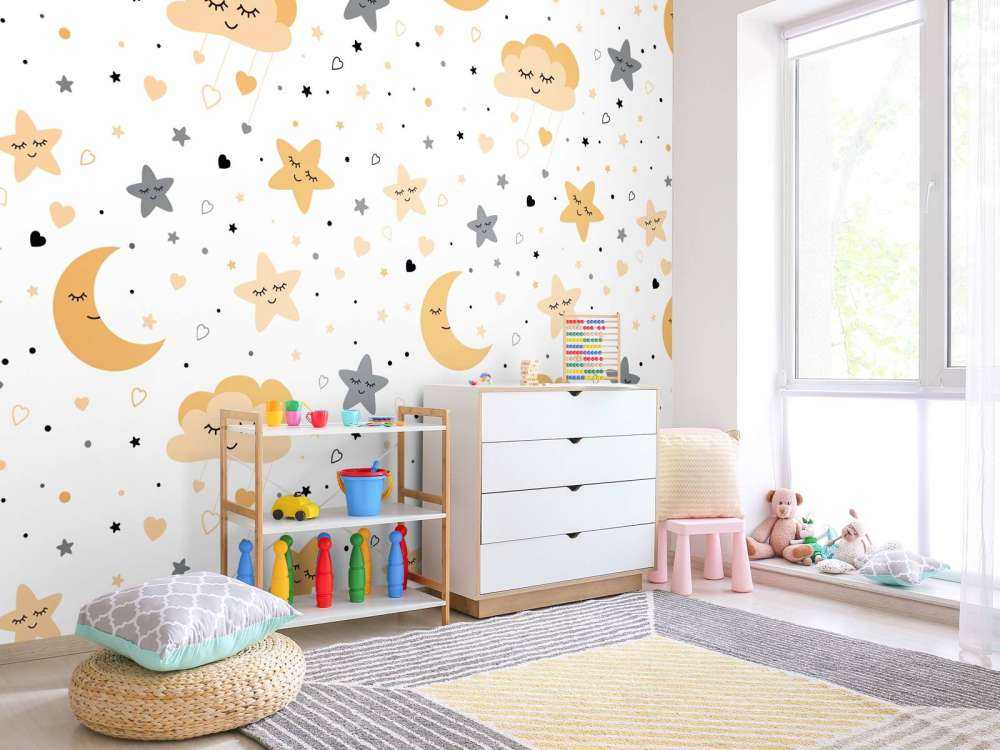 Nubes, lunas y estrellas