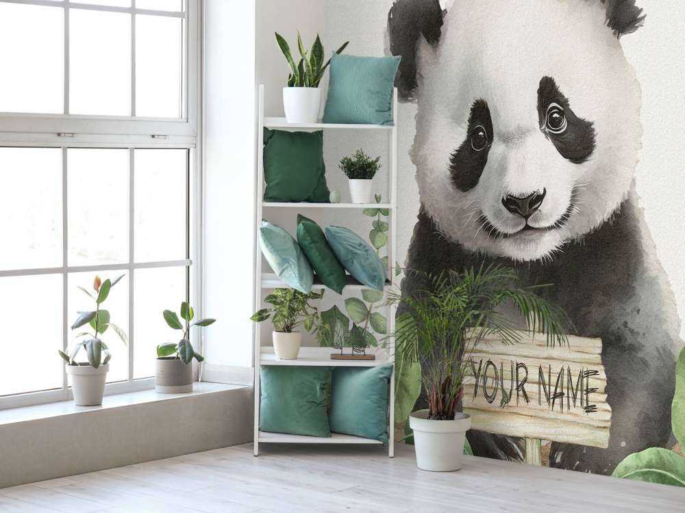 Panda bebé en la selva
