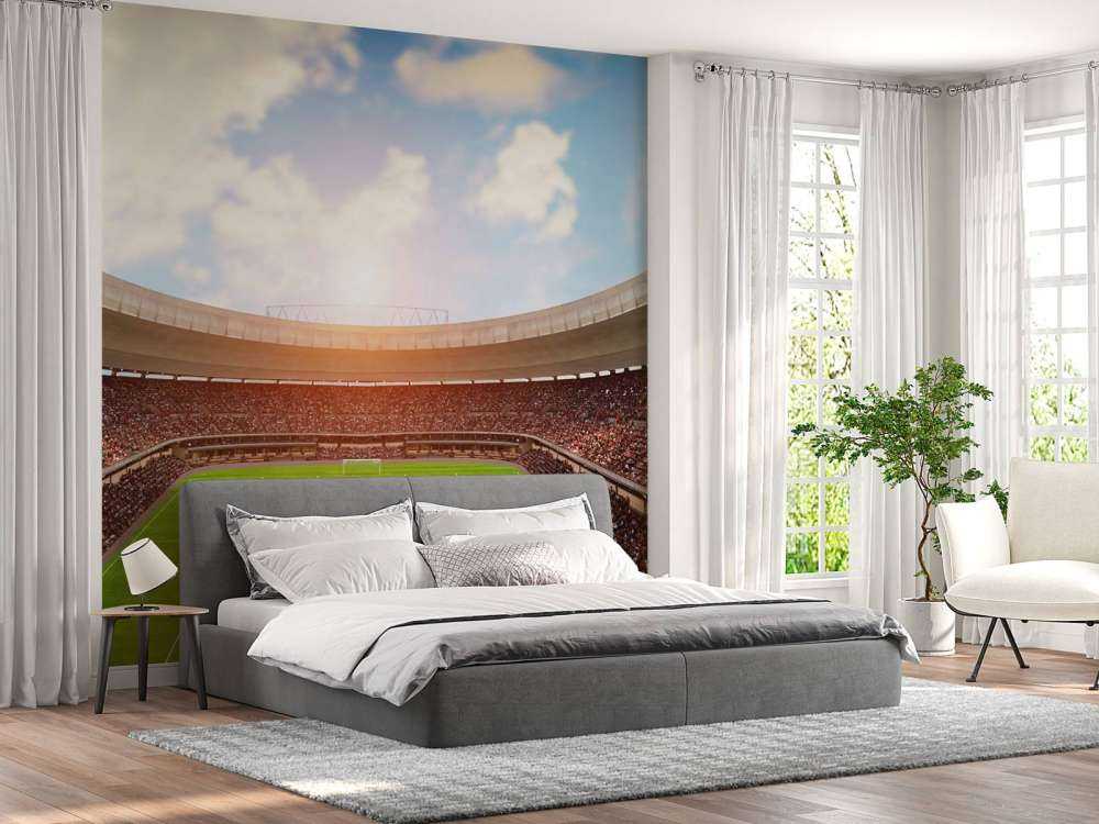 Estadio de fútbol abarrotado