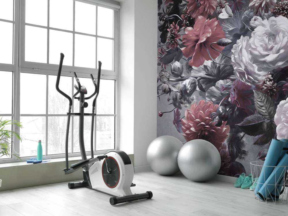 Gran ramo con amapolas rojas