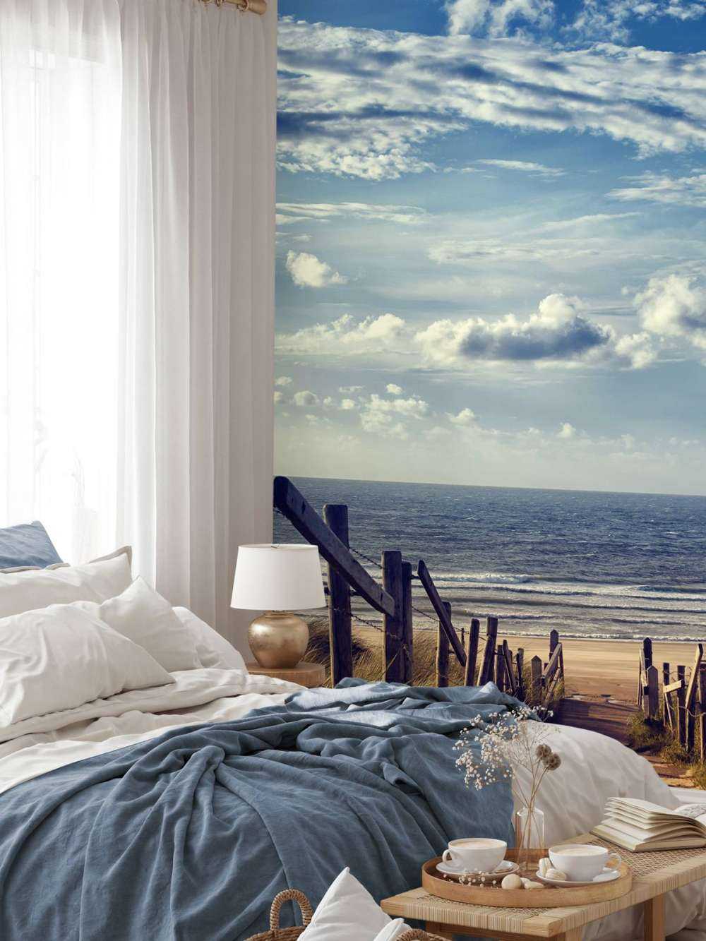 Playa y nubes