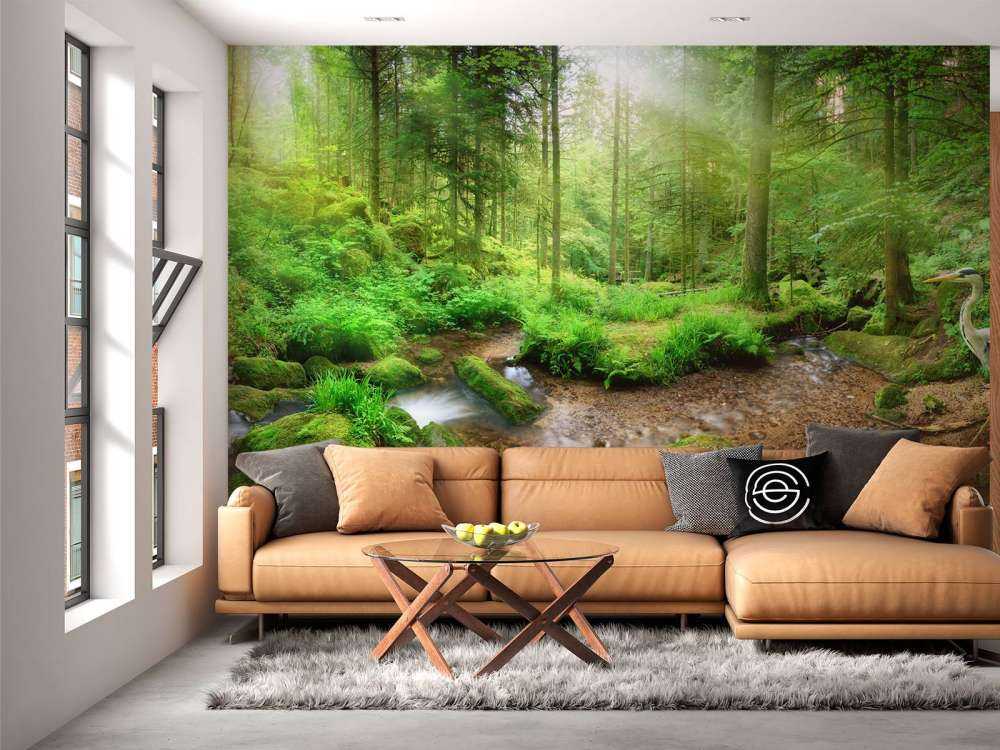 Paisaje de bosque encantado
