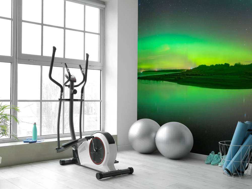 Una aurora boreal brillante