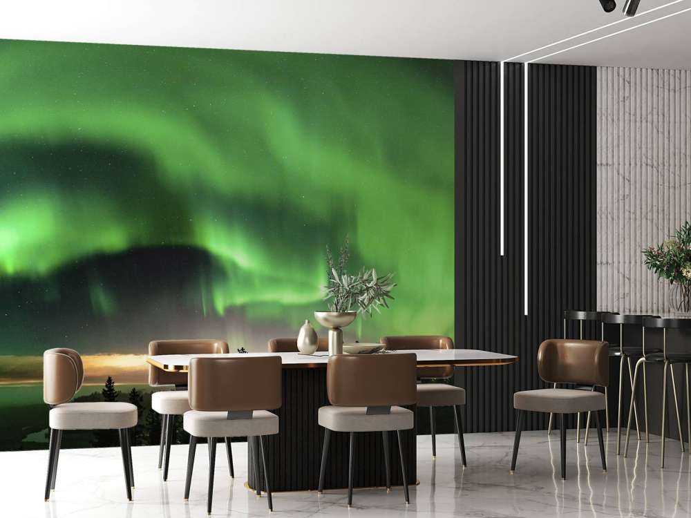 Aurora Boreal verde
