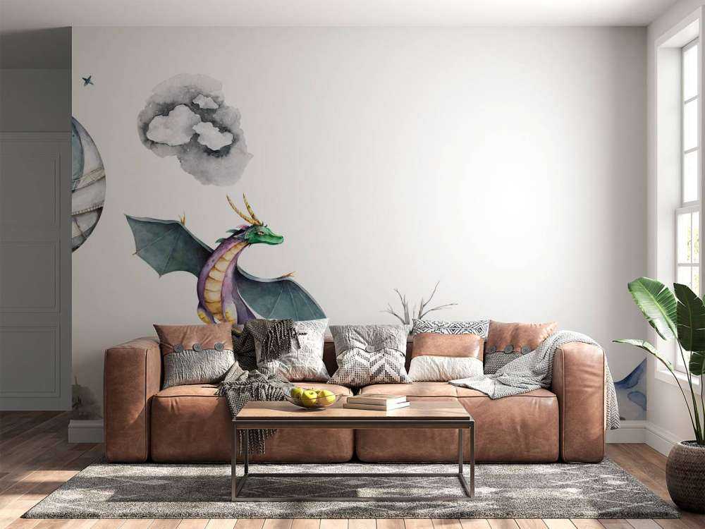 Dragón de acuarela