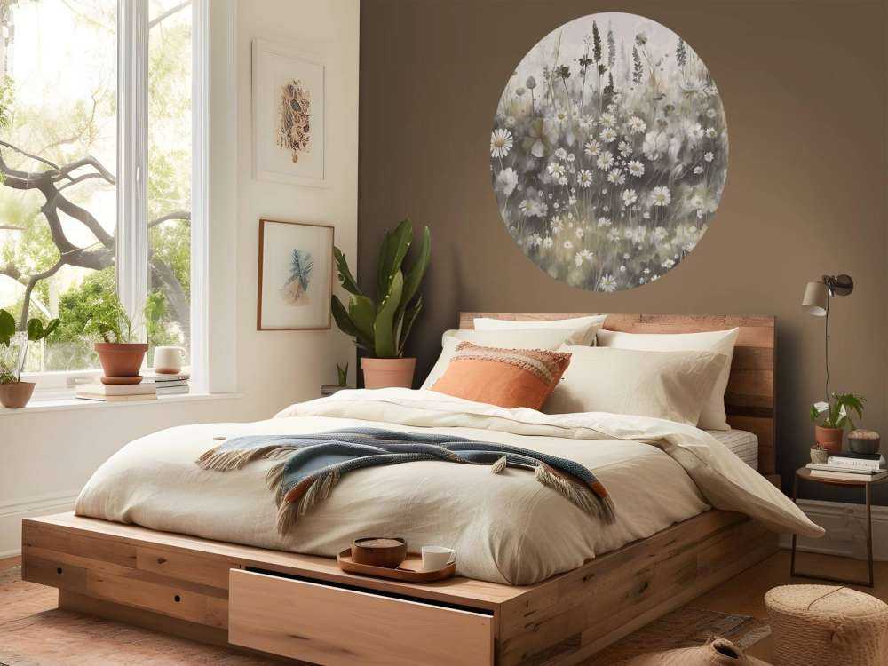 Vegetación exuberante del verano taupe cálido