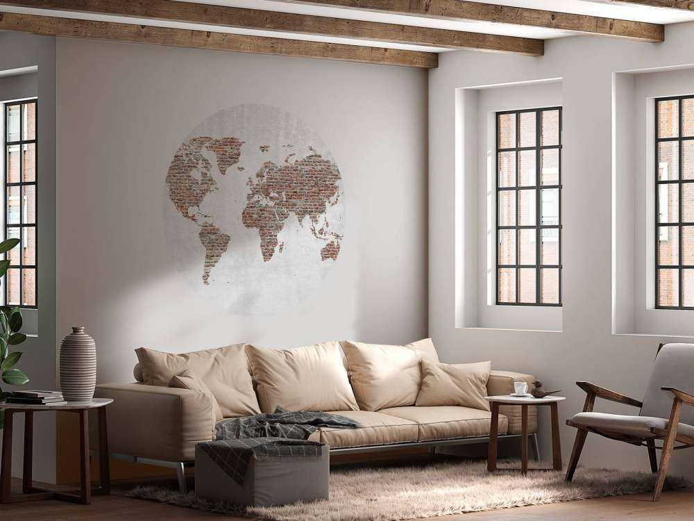Piedras del mapa del mundo
