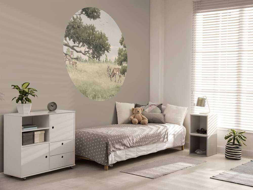 Paisaje con animales en beige