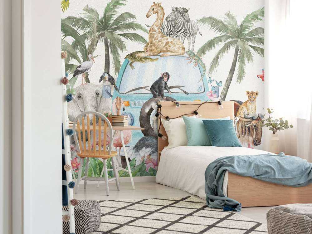 Alegres animales tropicales