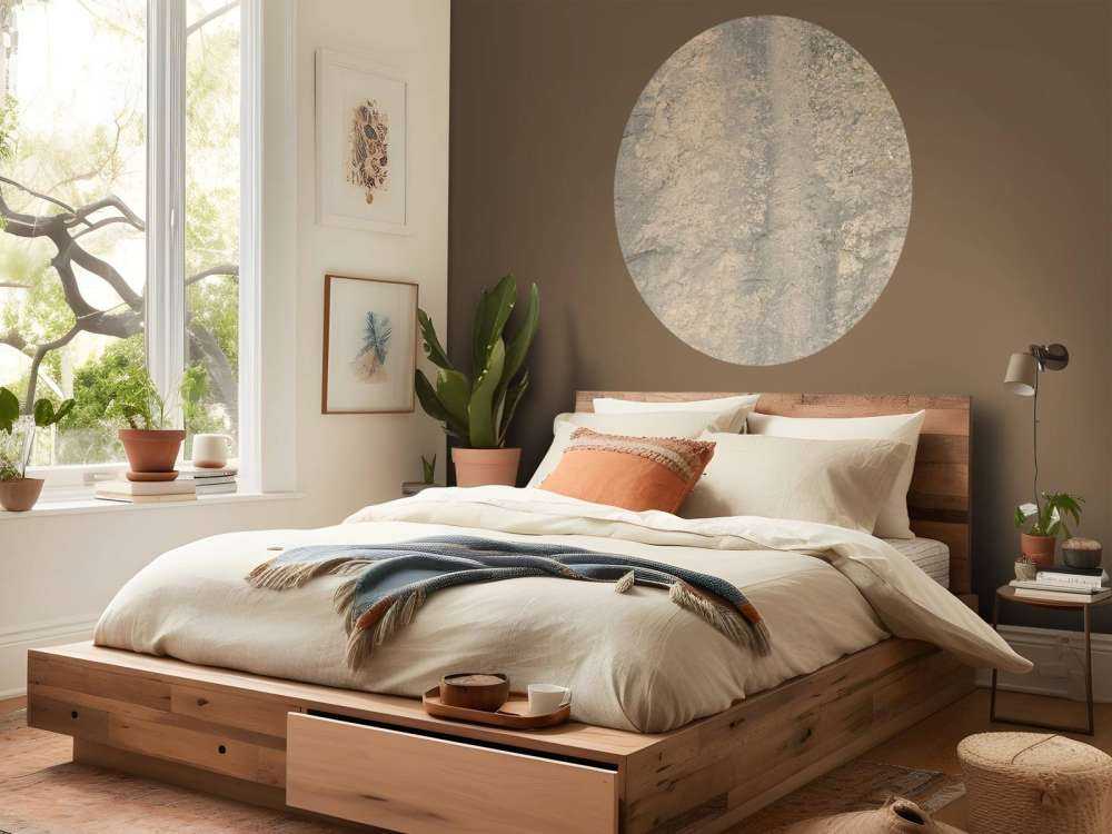 Pared de roca beige