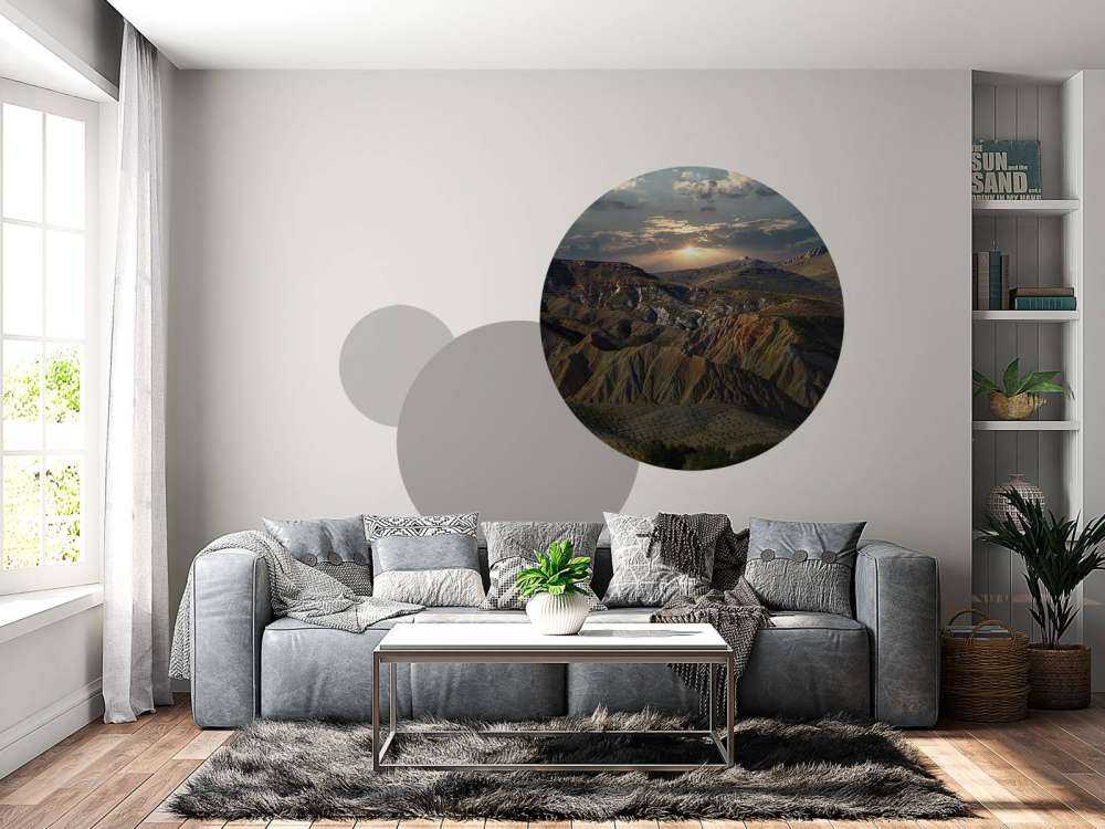 Puesta de sol en las montañas