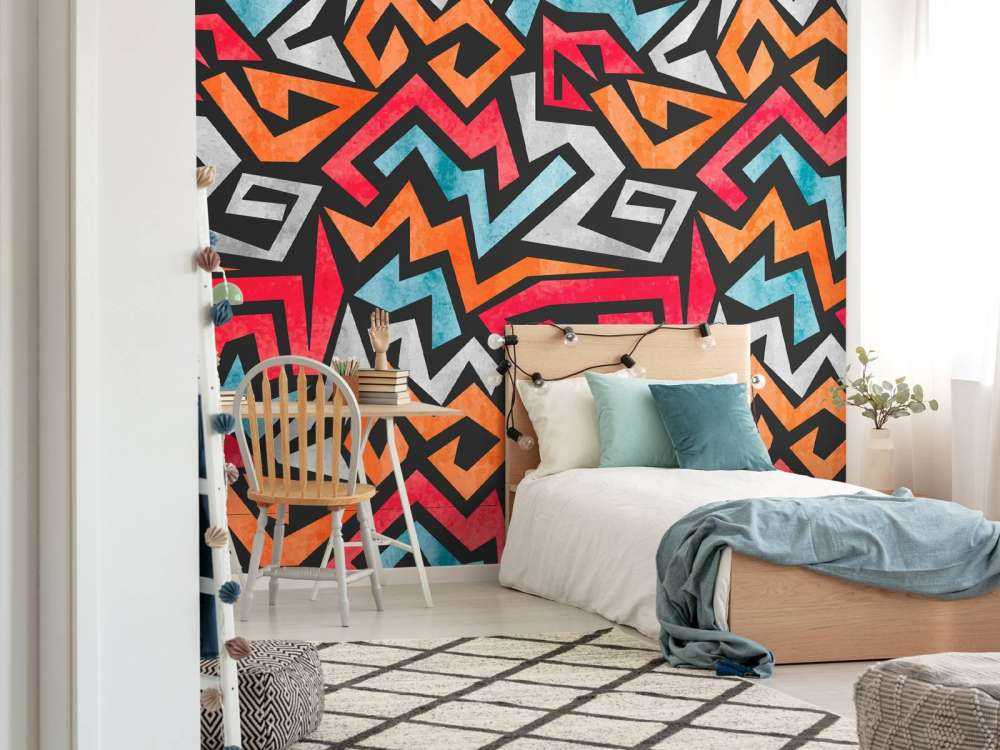 Estampado gráfico de colores