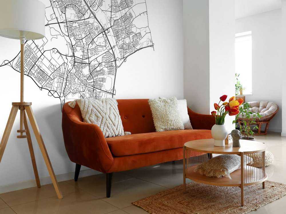 Mapa de Den Bosch, blanco