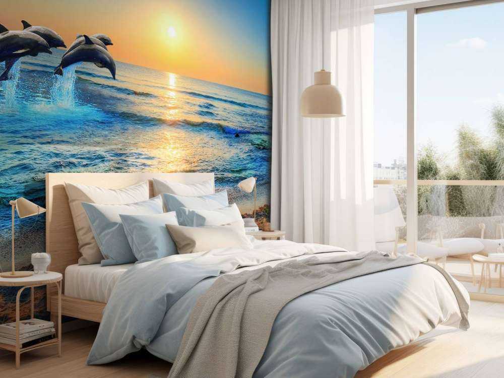 Bandada de delfines