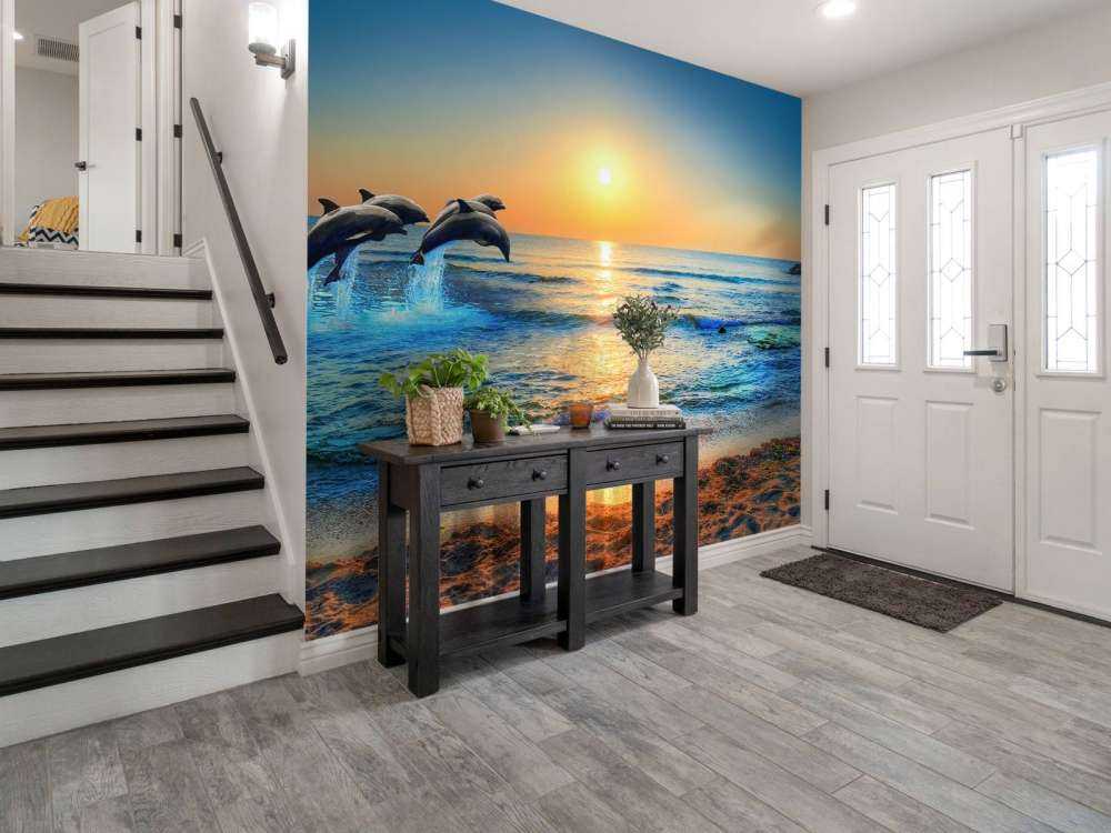 Bandada de delfines