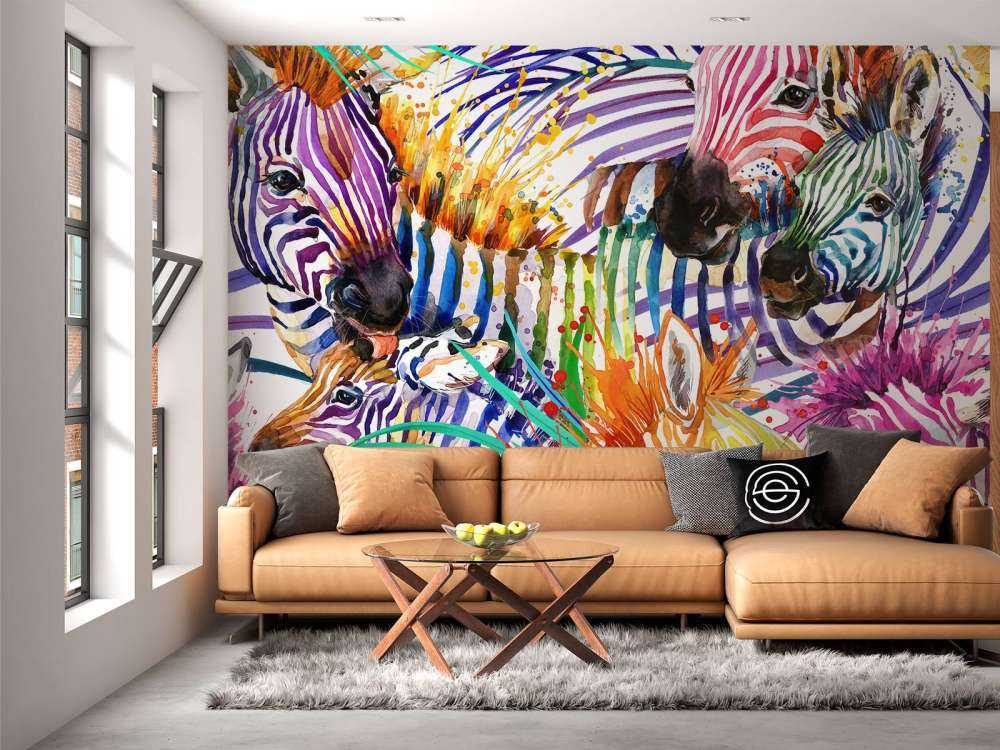 Cebras de colores