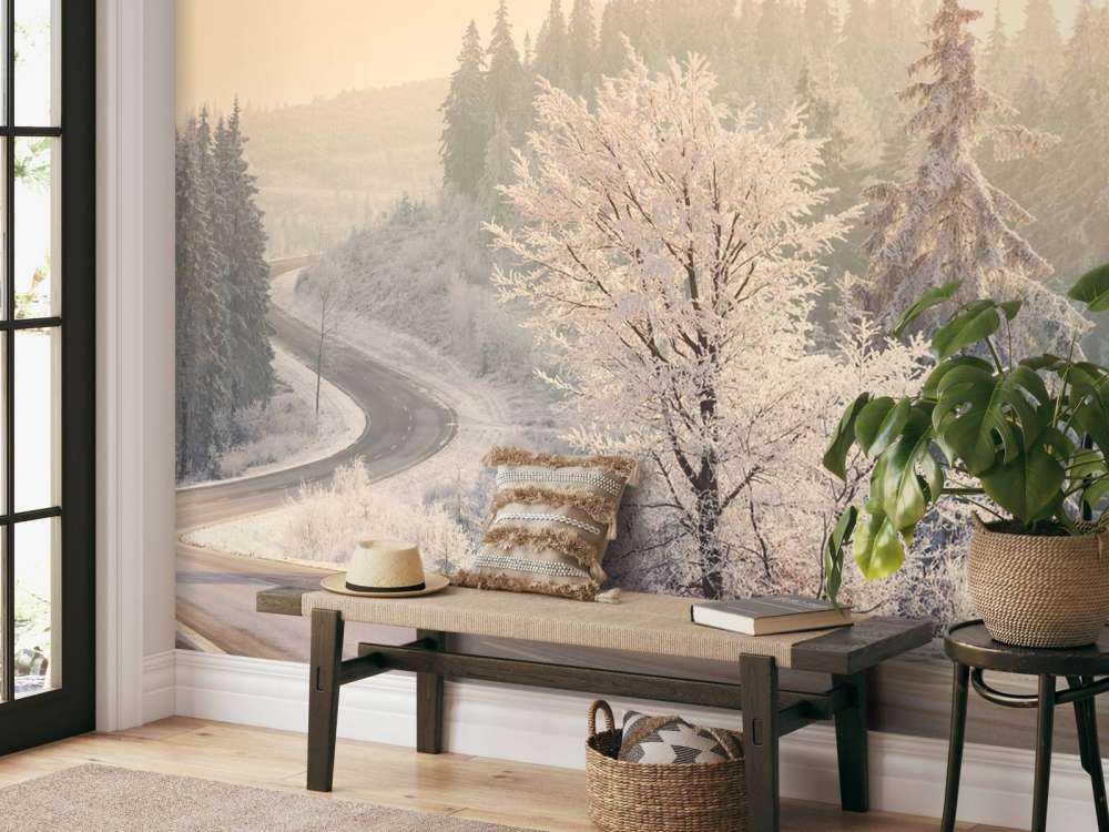 Árboles con nieve